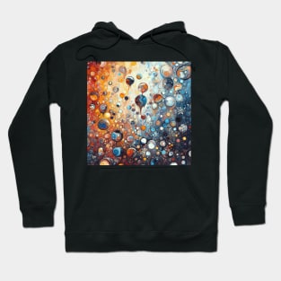 Psychedelic looking abstract illustration of bubbles Hoodie